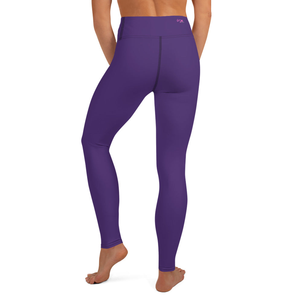 GymWidowz Yoga Leggings - Dark Purple