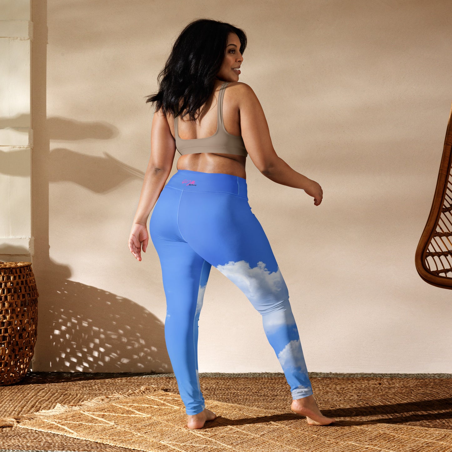 GymWidowz Yoga Leggings - Cloudy Sky