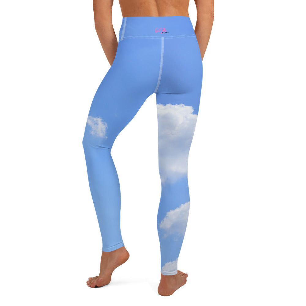 GymWidowz Yoga Leggings - Cloudy Sky