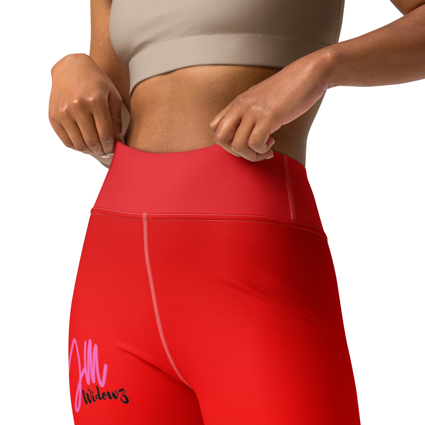 GymWidowz Yoga Leggings - Red Gradient