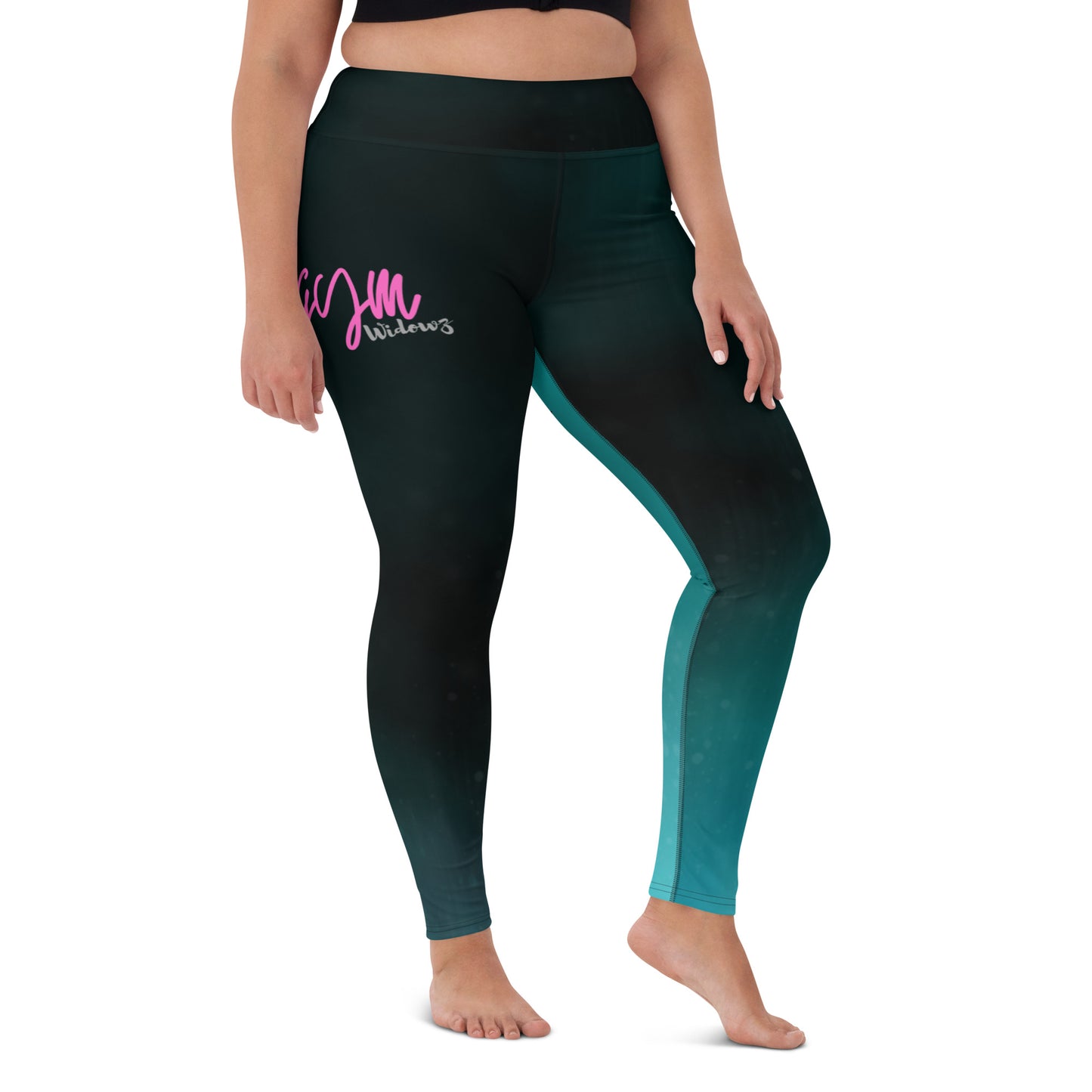 GymWidowz Yoga Leggings - Deep Sea