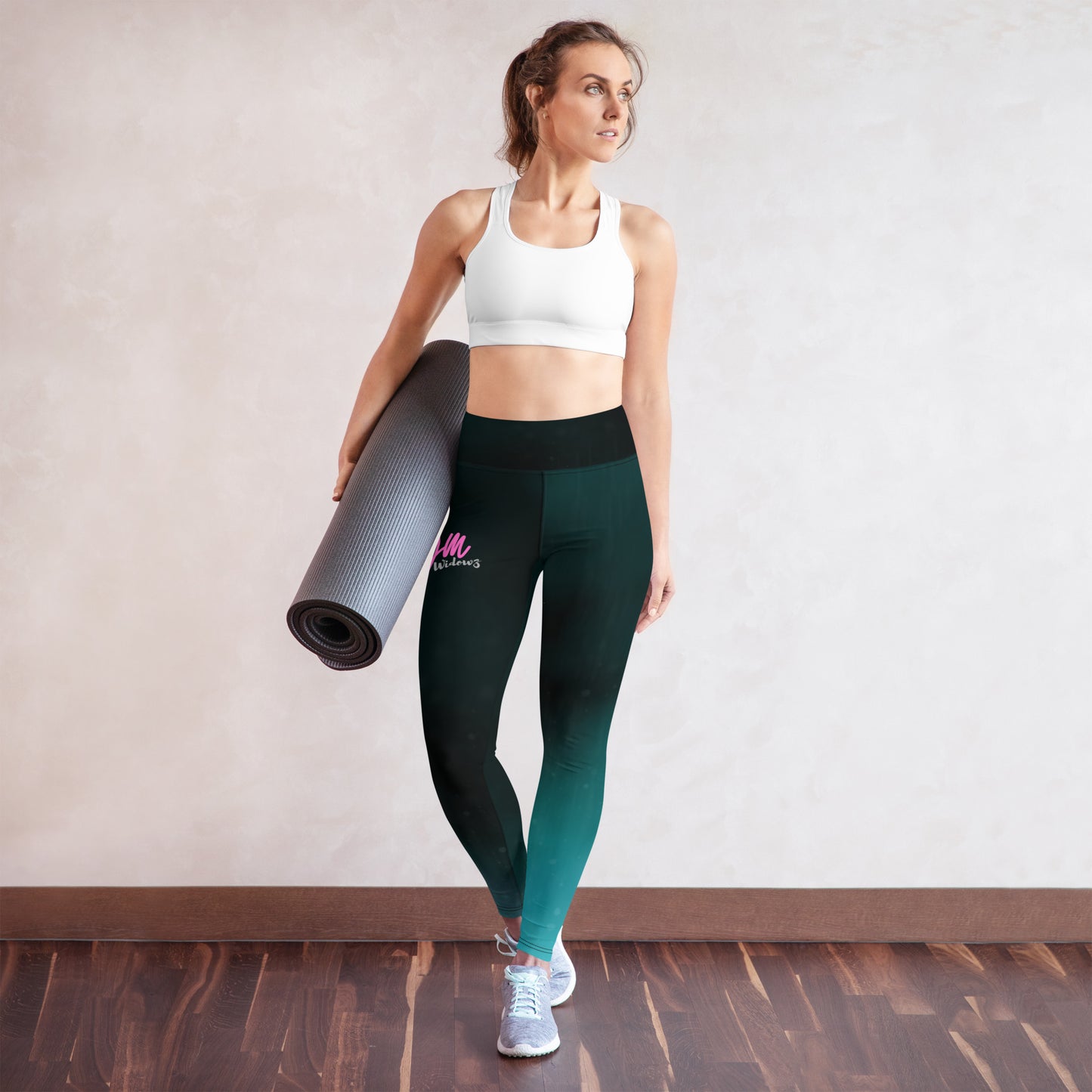GymWidowz Yoga Leggings - Deep Sea