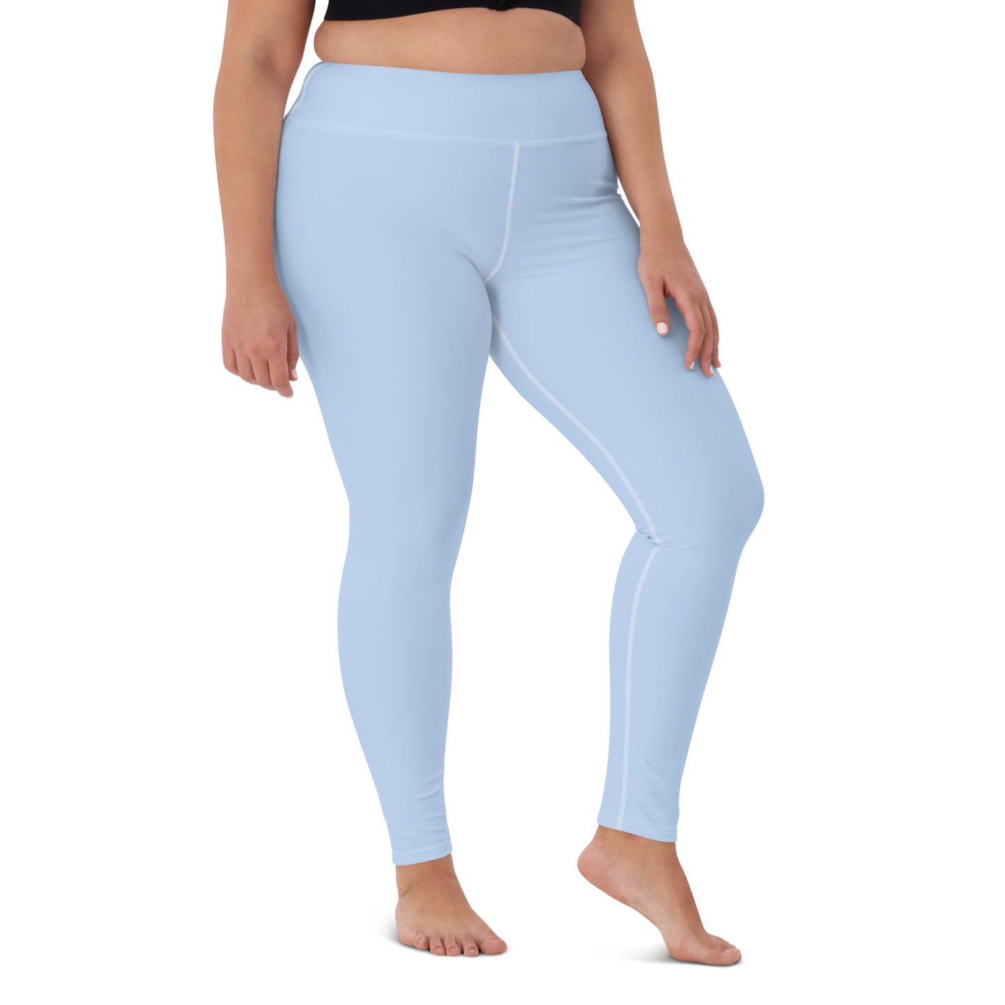 GymWidowz Yoga Leggings - Light Blue