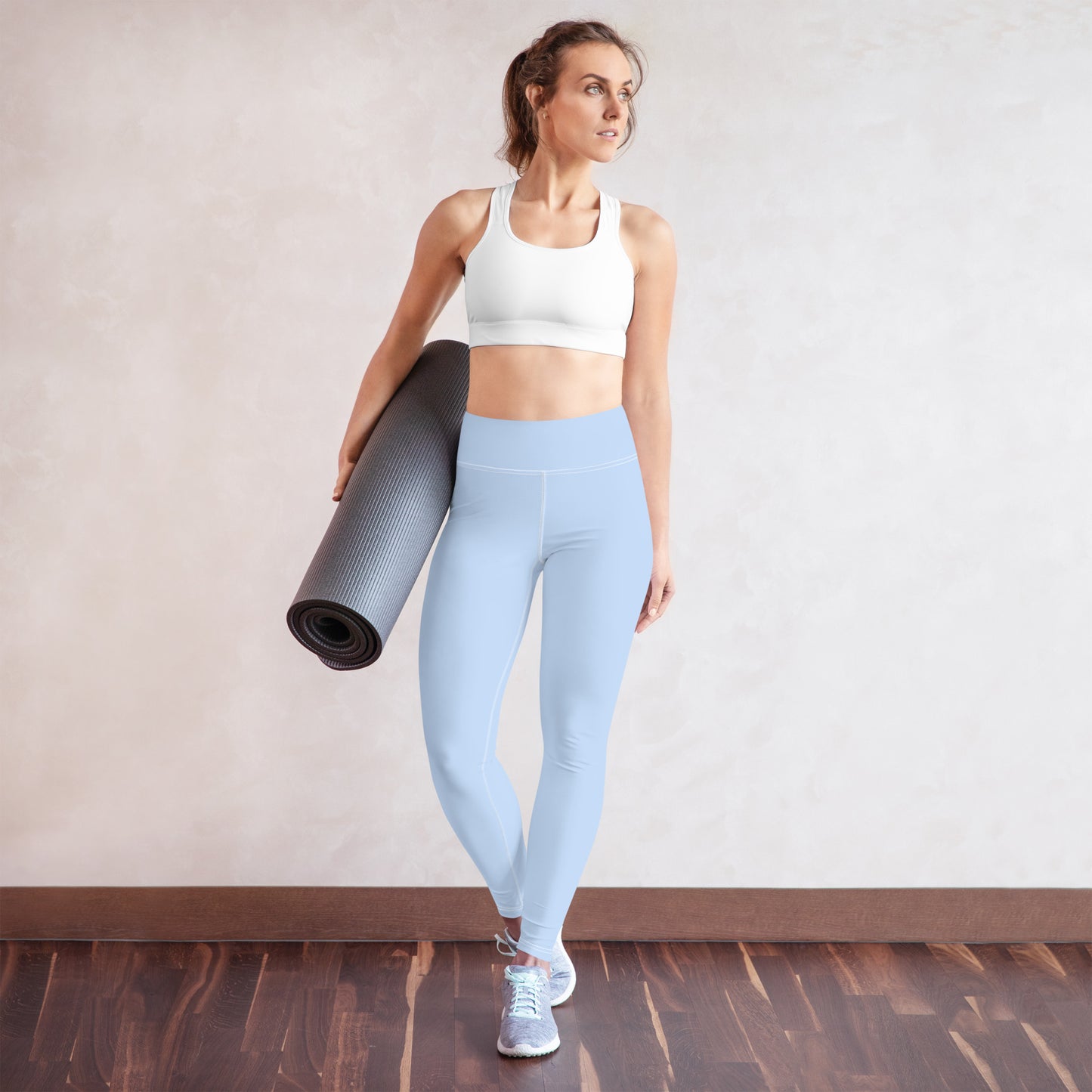 GymWidowz Yoga Leggings - Light Blue