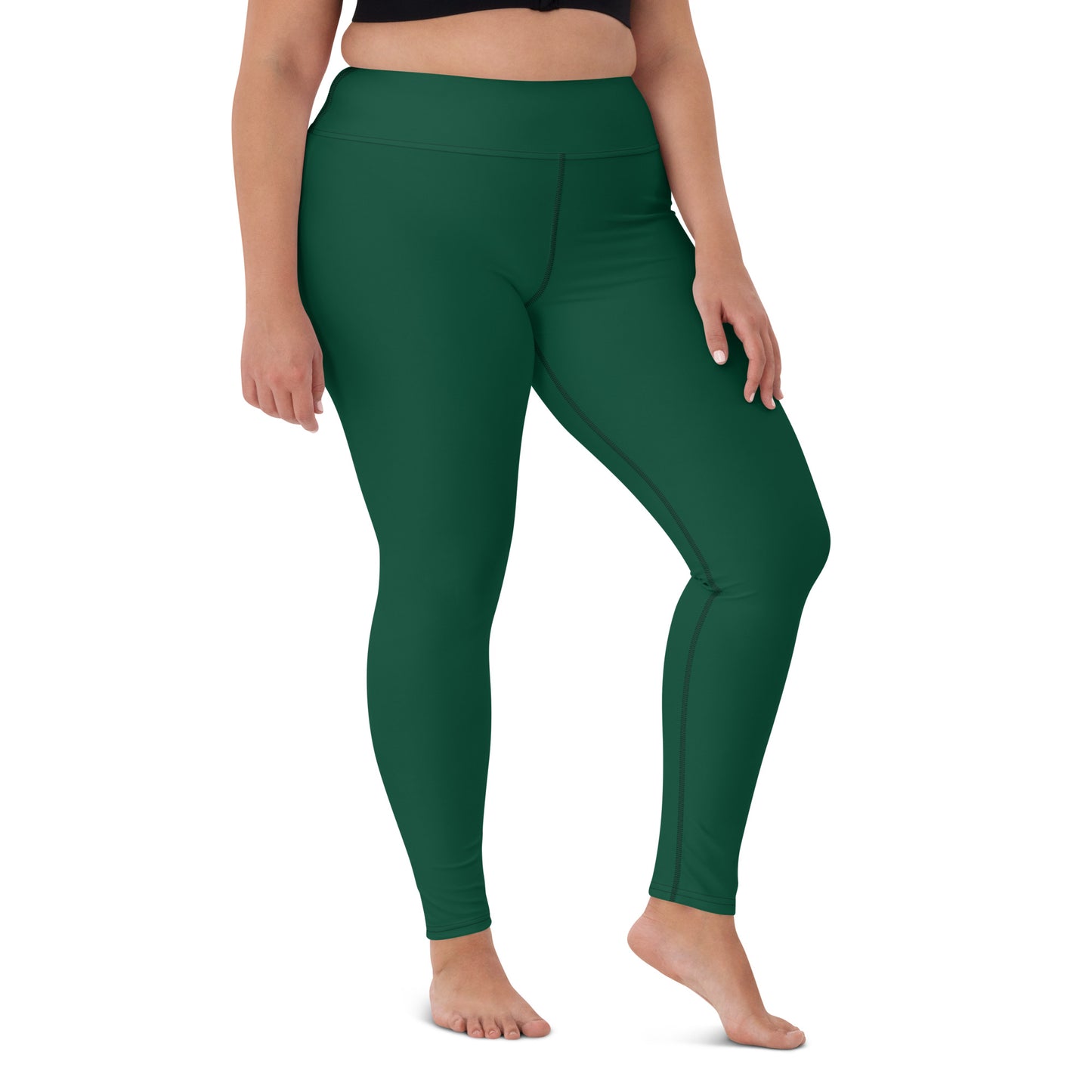 GymWidowz Yoga Leggings - Dark Green