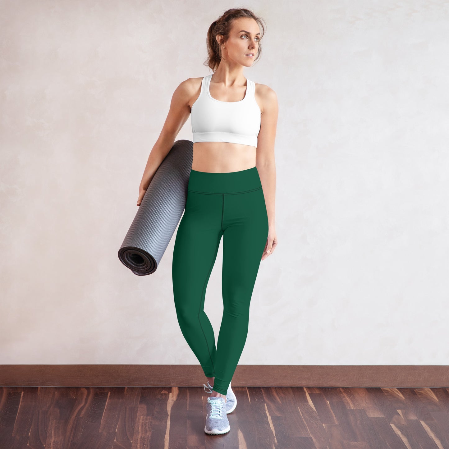 GymWidowz Yoga Leggings - Dark Green