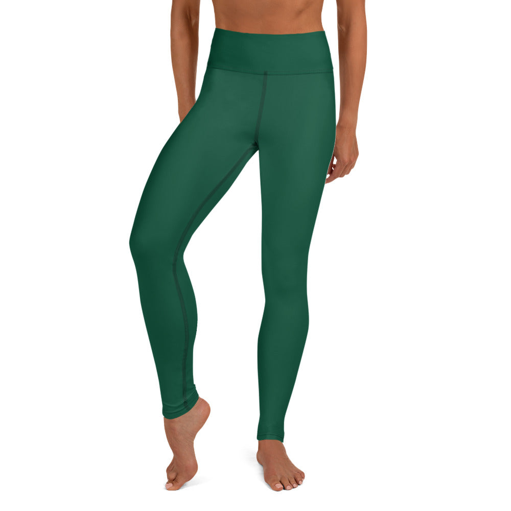 GymWidowz Yoga Leggings - Dark Green