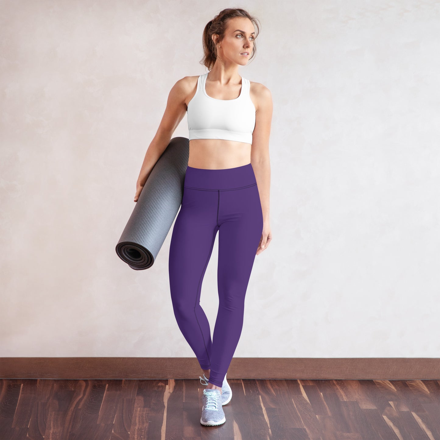 GymWidowz Yoga Leggings - Dark Purple
