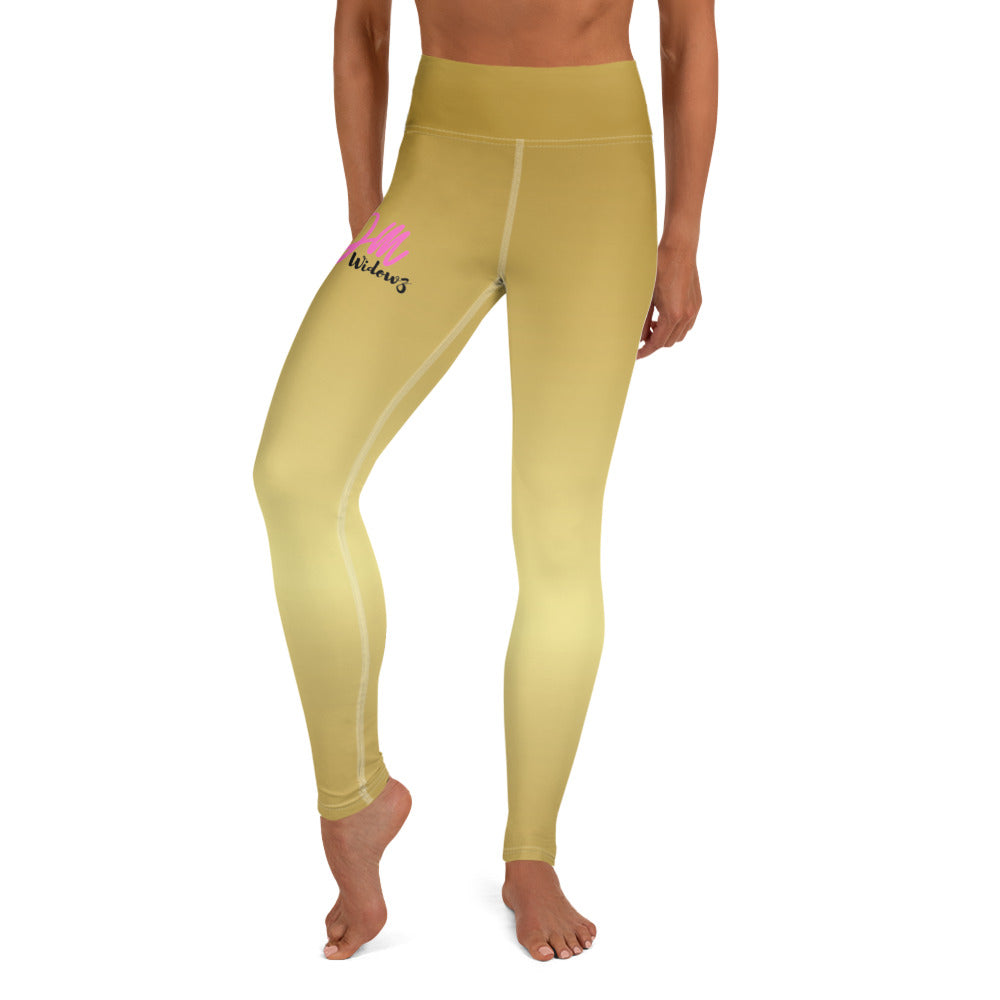 GymWidowz Yoga Leggings - Yellow Gradient