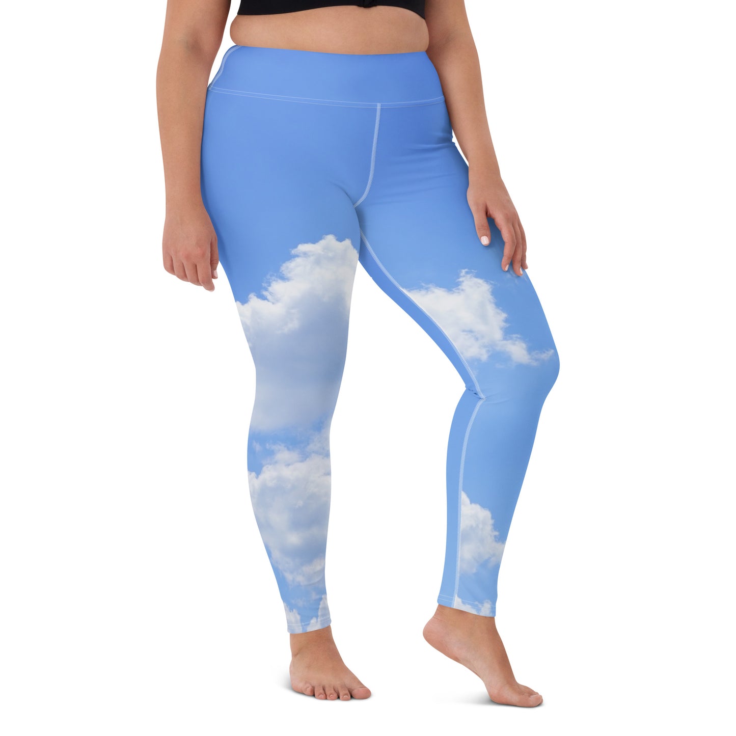 GymWidowz Yoga Leggings - Cloudy Sky