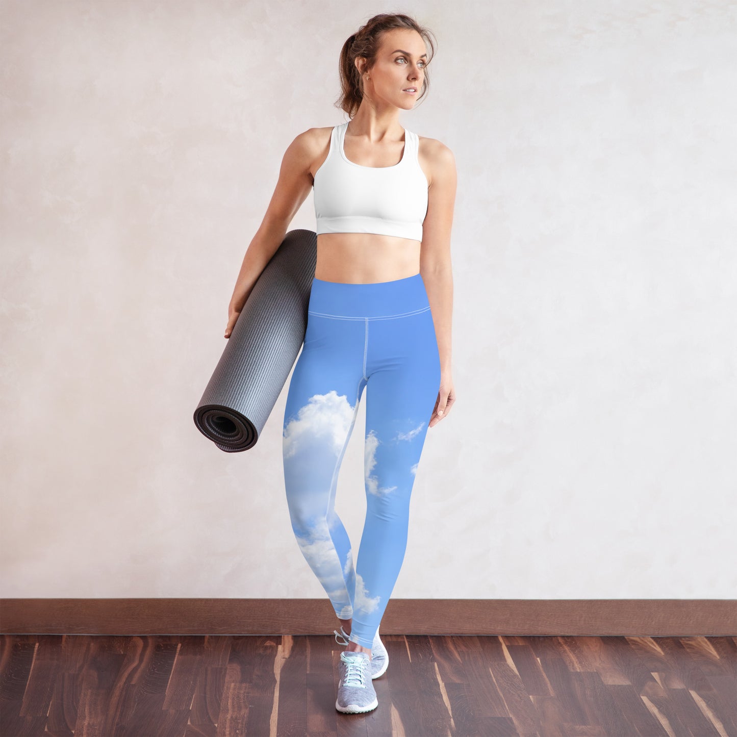 GymWidowz Yoga Leggings - Cloudy Sky