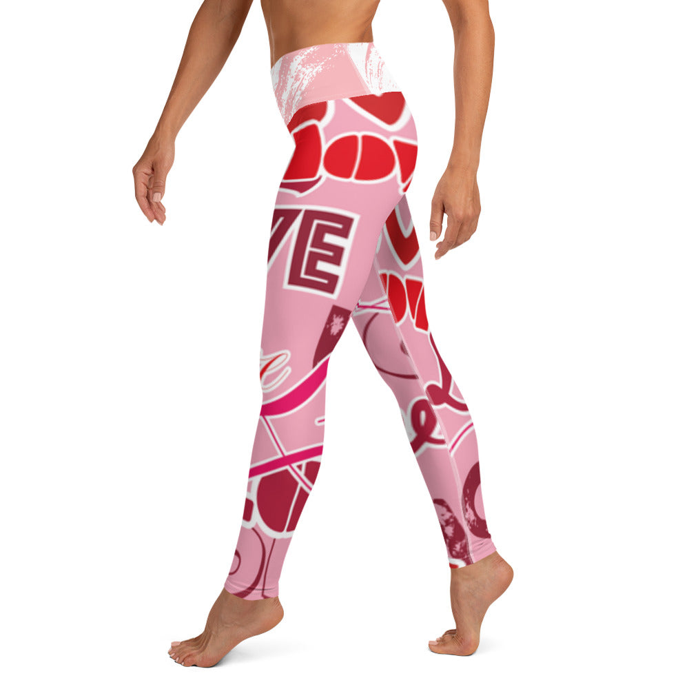 GymWidowz Yoga Leggings - Love Collection