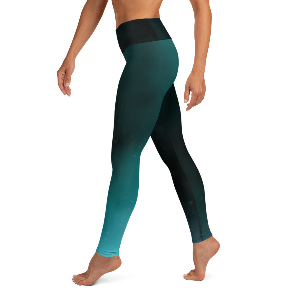 GymWidowz Yoga Leggings - Deep Sea