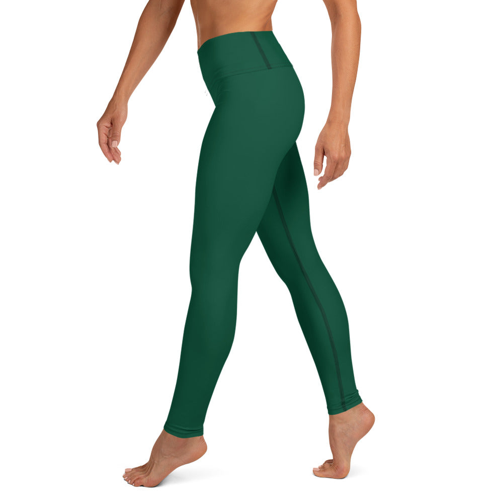 GymWidowz Yoga Leggings - Dark Green