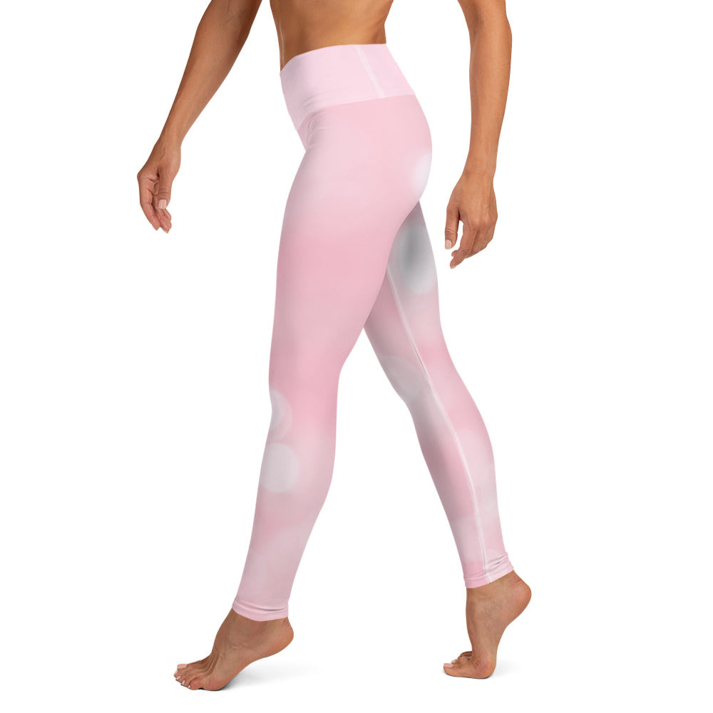 GymWidowz Yoga Leggings - Pink Sparkle