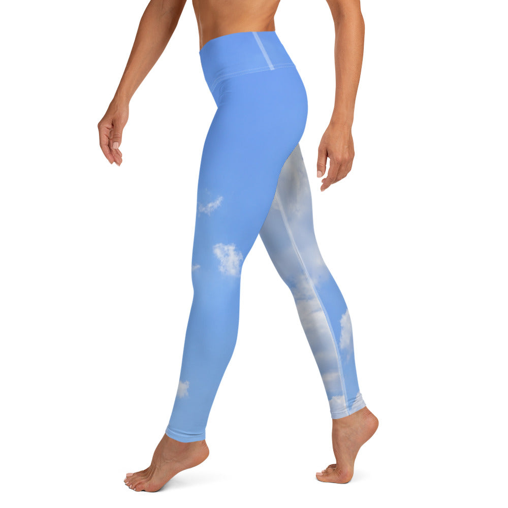 GymWidowz Yoga Leggings - Cloudy Sky