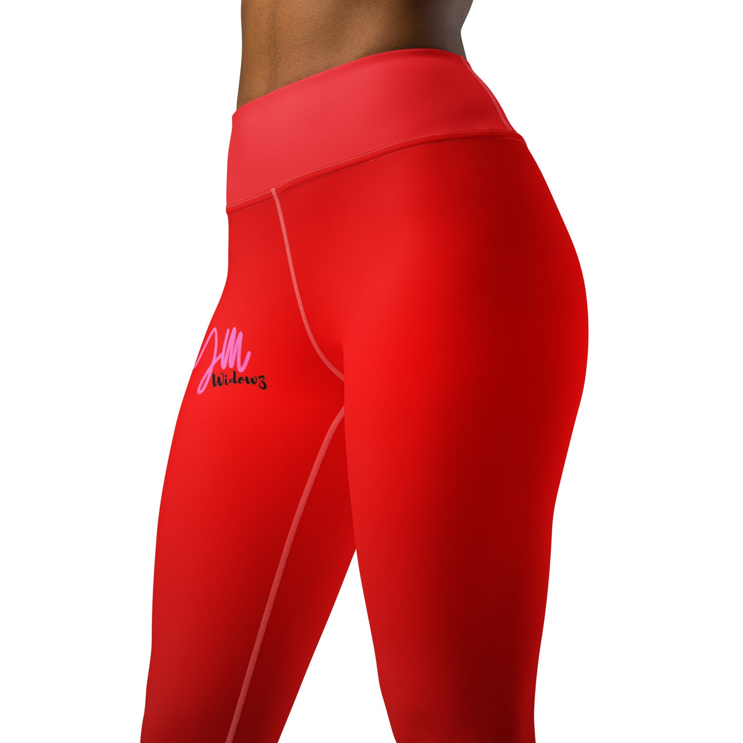 GymWidowz Yoga Leggings - Red Gradient