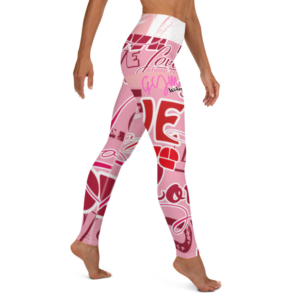 GymWidowz Yoga Leggings - Love Collection