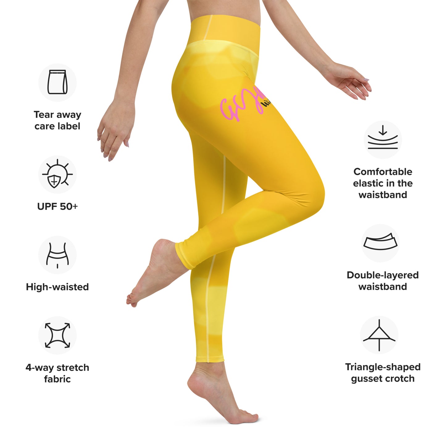 GymWidowz Yoga Leggings - Sunspot