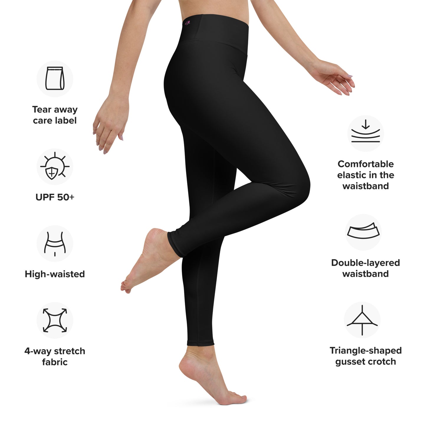 GymWidowz Yoga Leggings - Black