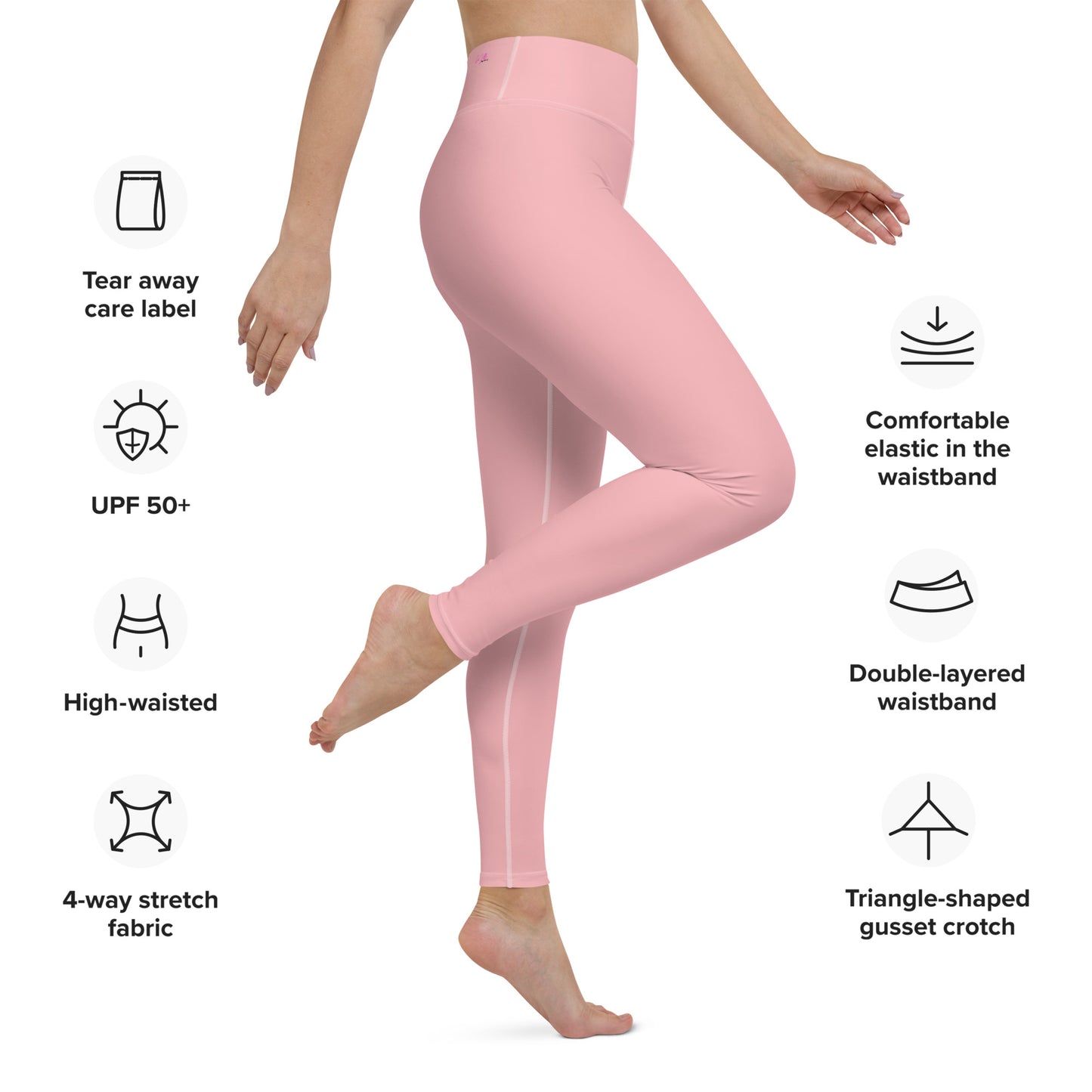 GymWidowz Yoga Leggings - Pink