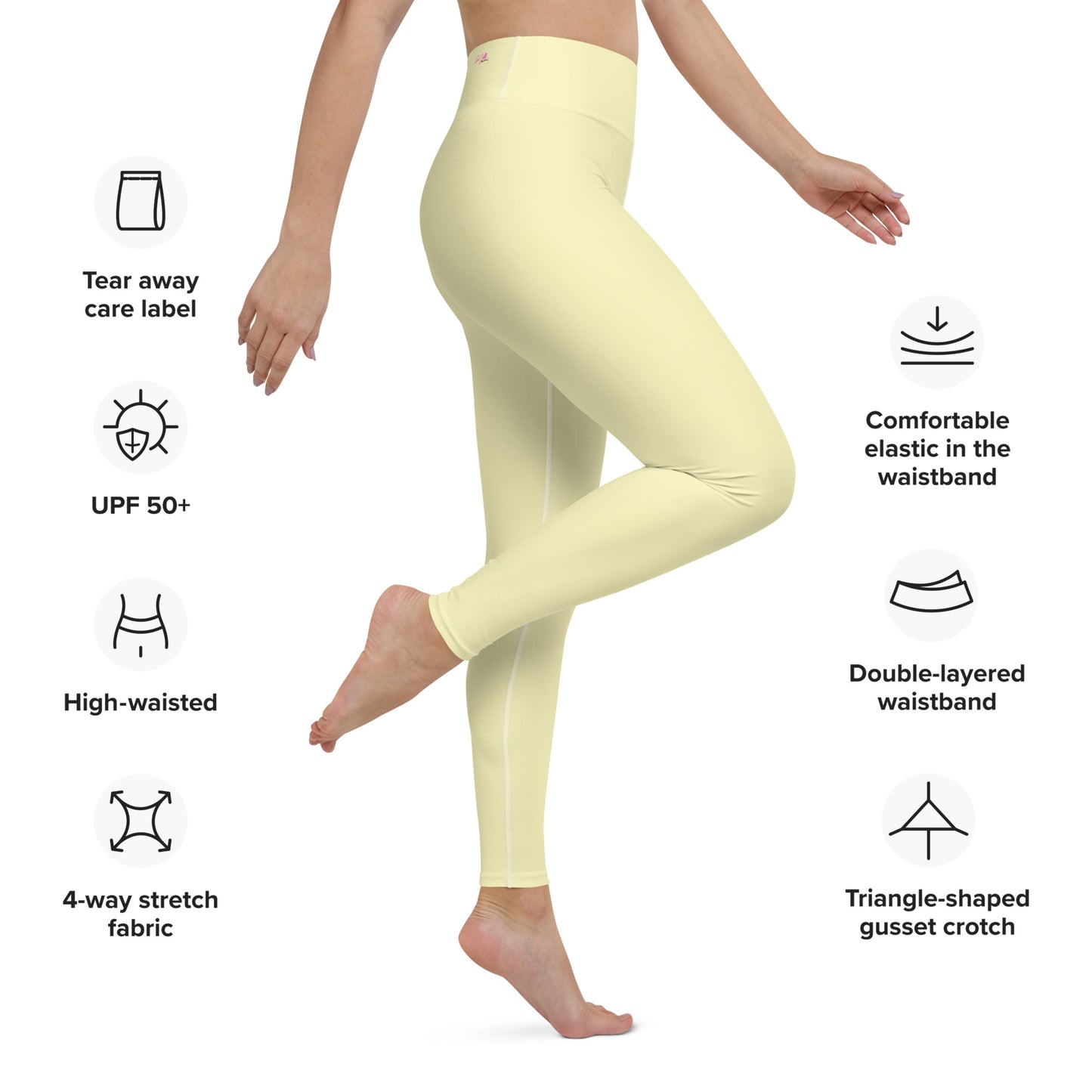 GymWidowz Yoga Leggings - Yellow
