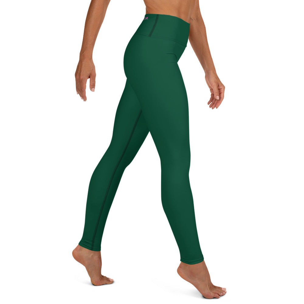GymWidowz Yoga Leggings - Dark Green