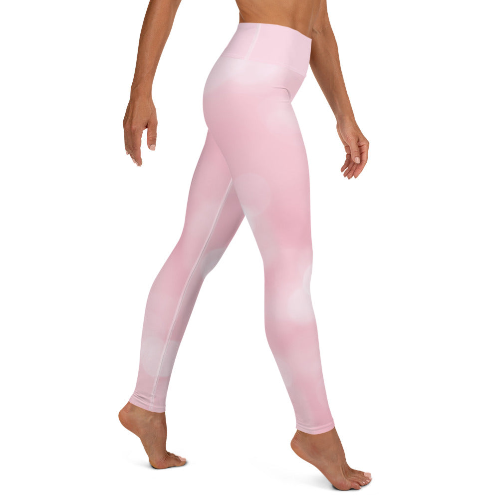 GymWidowz Yoga Leggings - Pink Sparkle