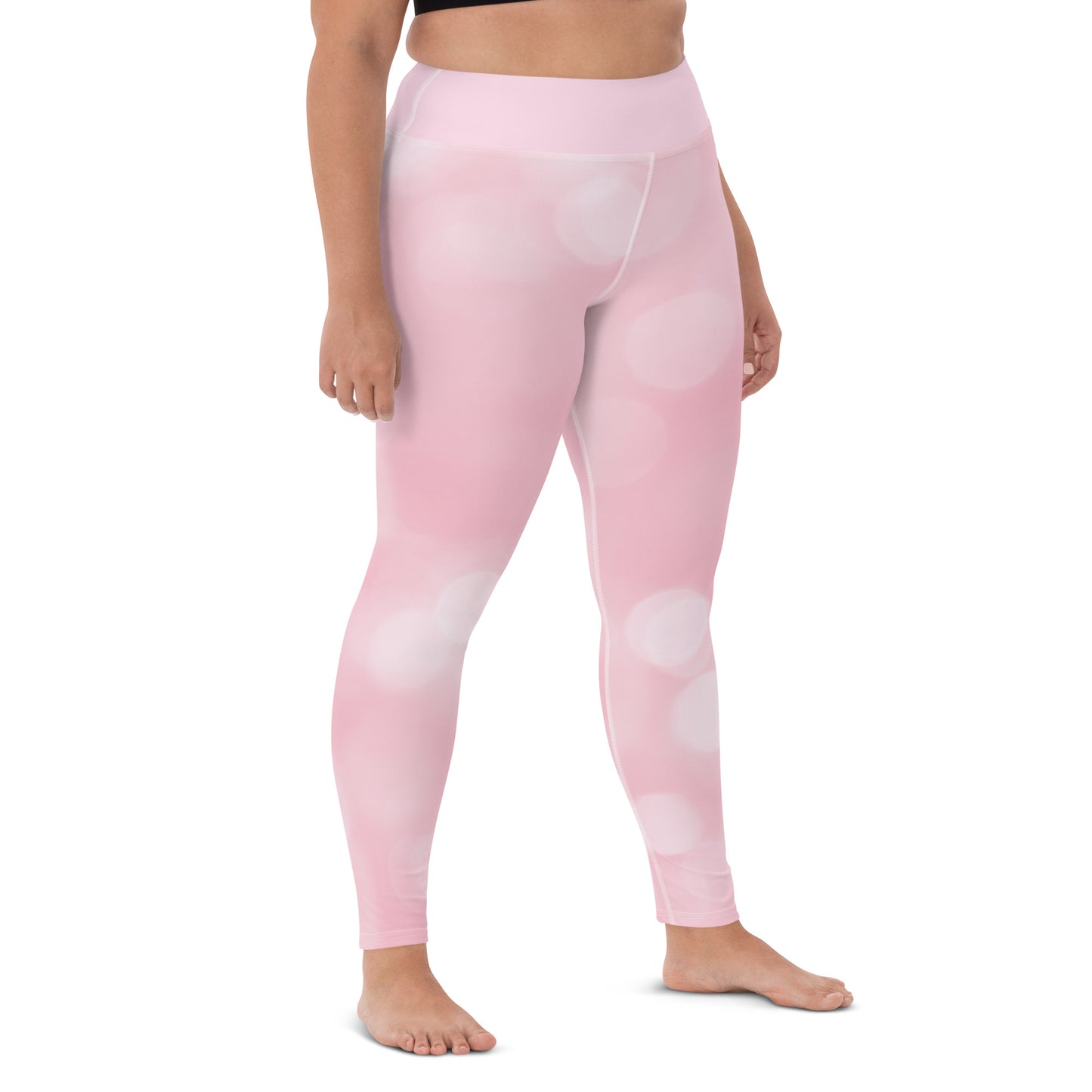 GymWidowz Yoga Leggings - Pink Sparkle