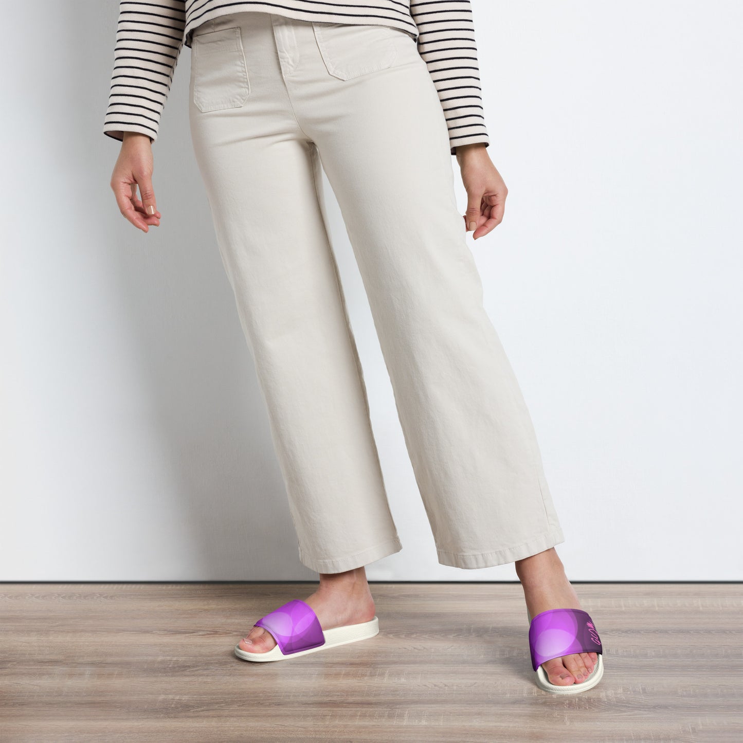 GymWidowz Women's sliders - Shades of Purple