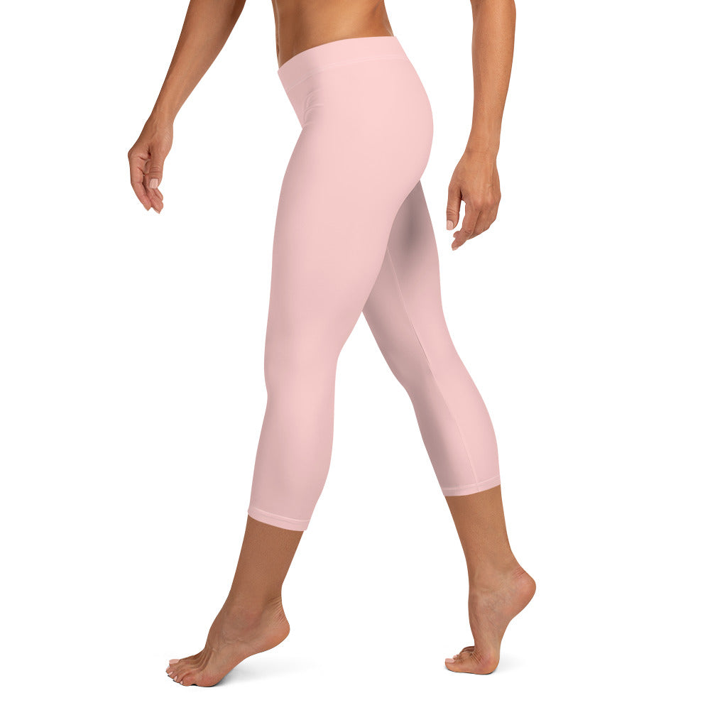GymWidowz Capri Leggings - Pink