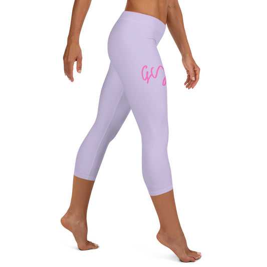 GymWidowz Capri Leggings - Lilac