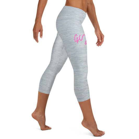 GymWidowz Capri Leggings - Brushed Alloy