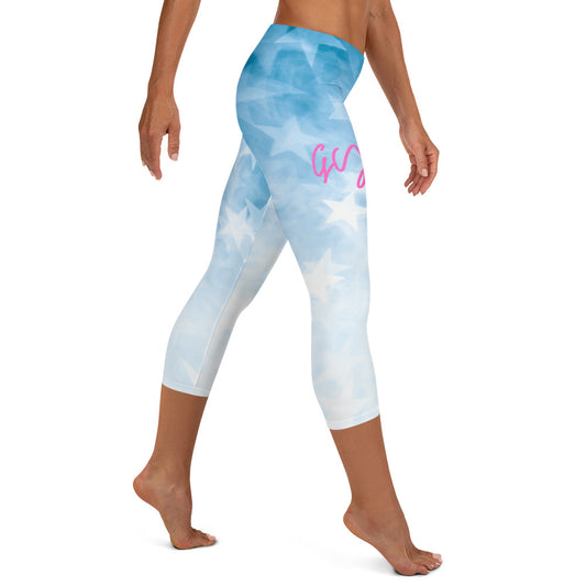 GymWidowz Capri Leggings - Stars