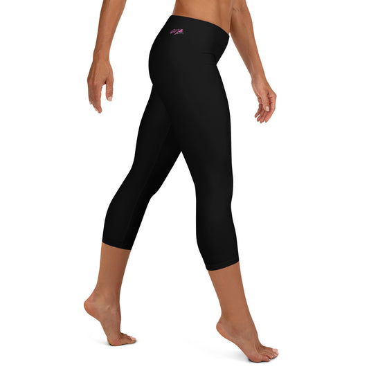 GymWidowz Capri Leggings - Black