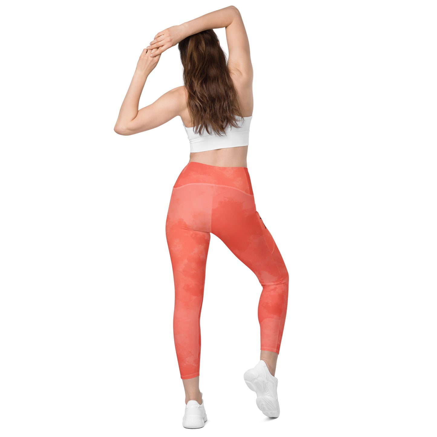 GymWidowz Leggings with pockets - Coral