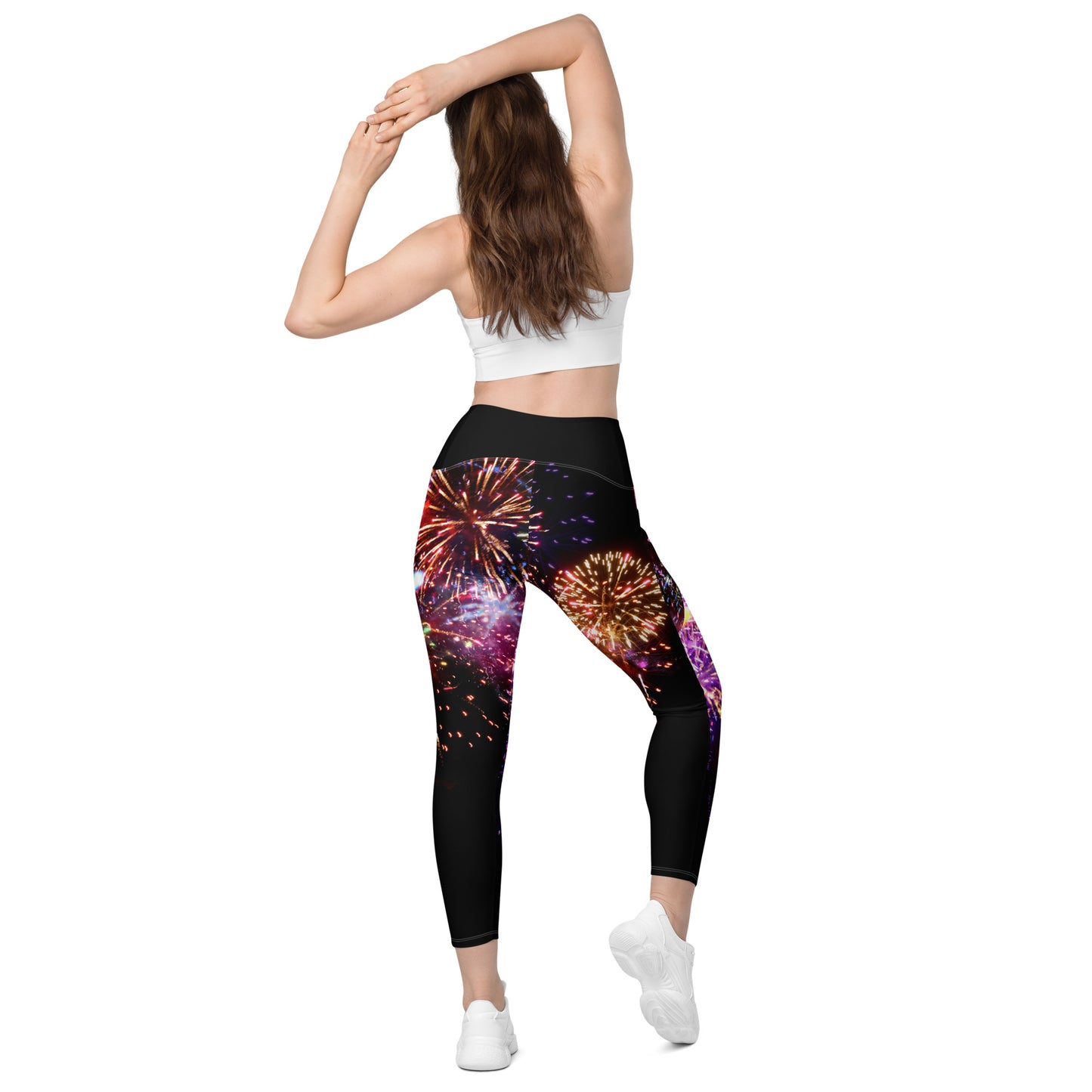 GymWidowz Leggings with pockets - Fireworks