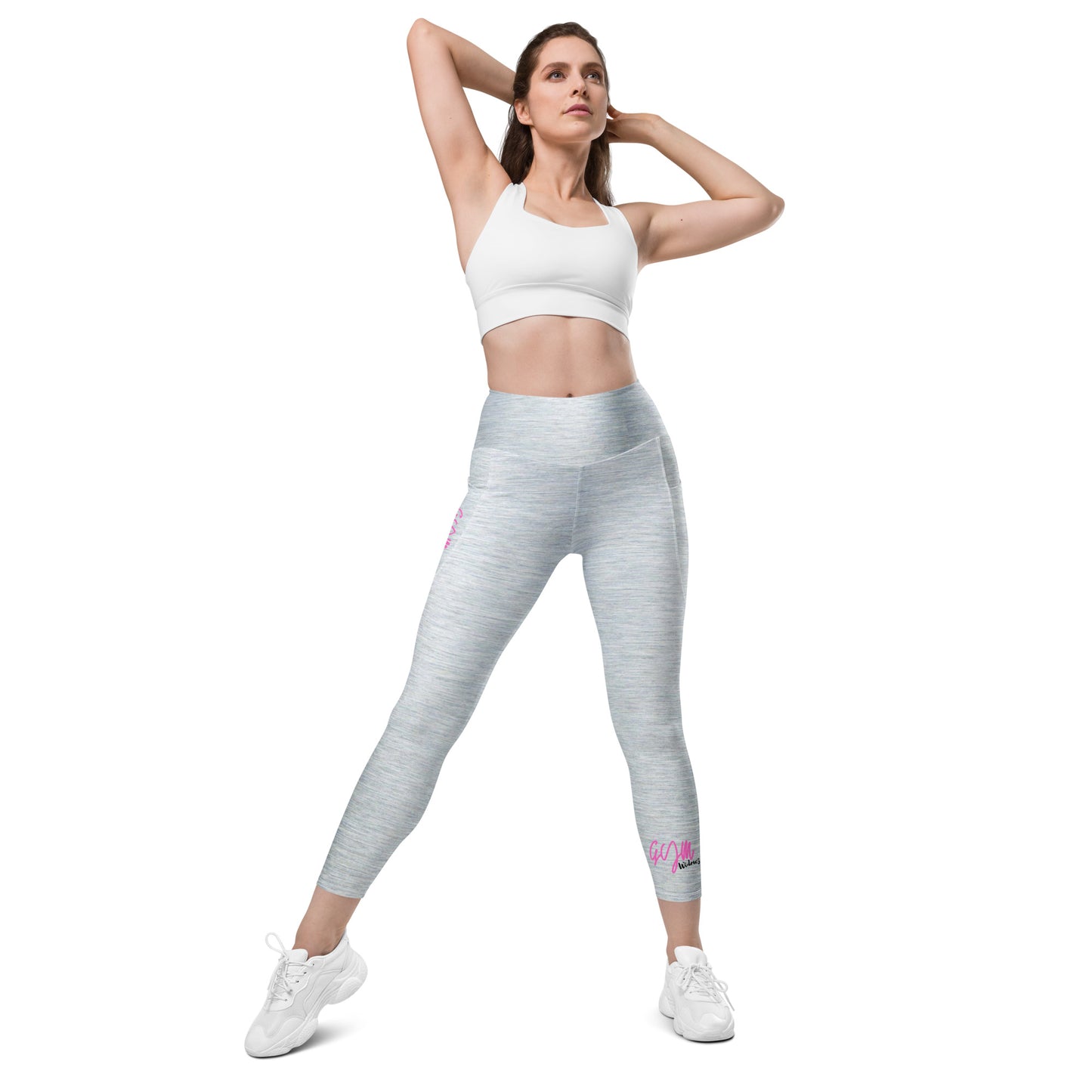 GymWidowz Leggings with pockets - Brushed Alloy