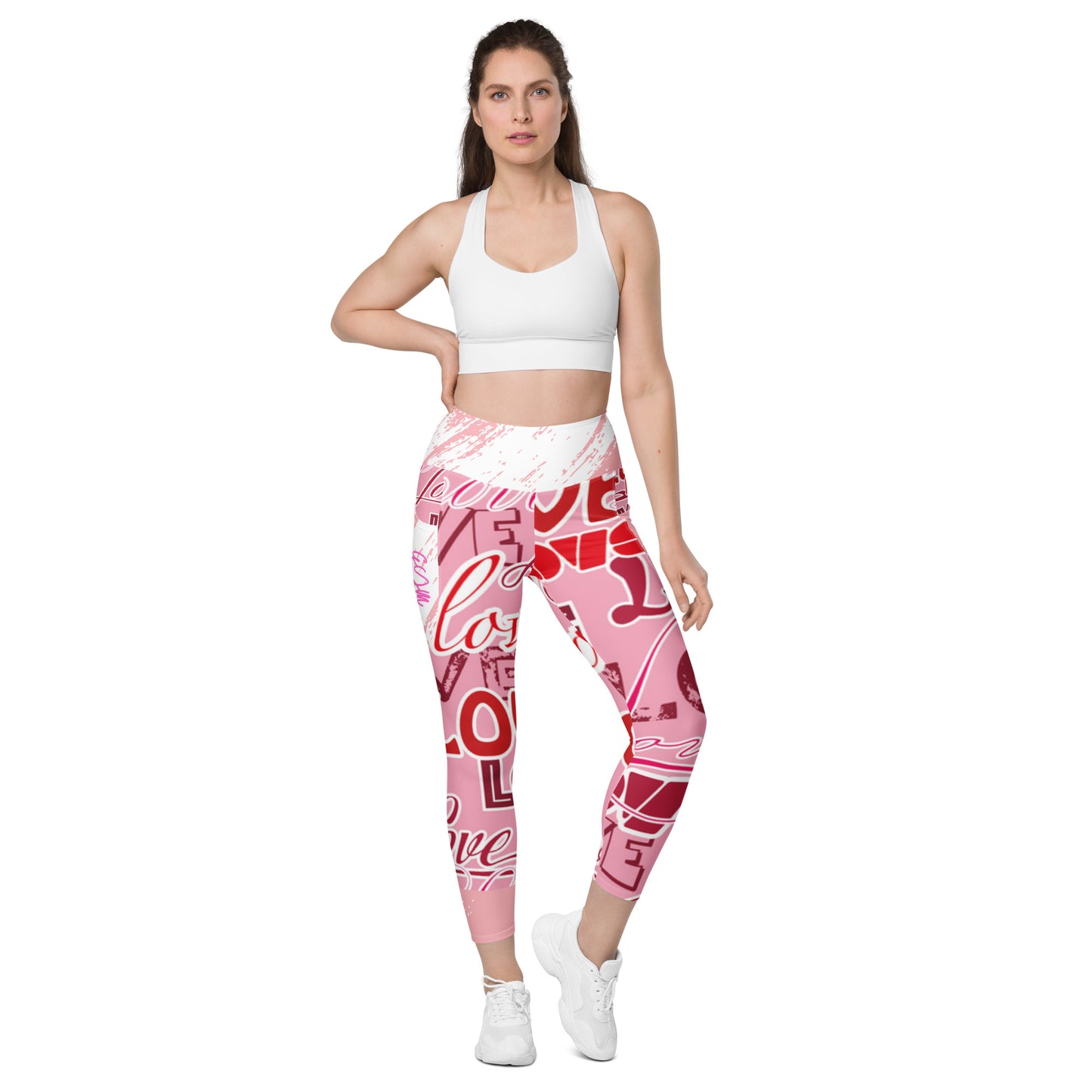 GymWidowz Leggings with pockets - Love Collection