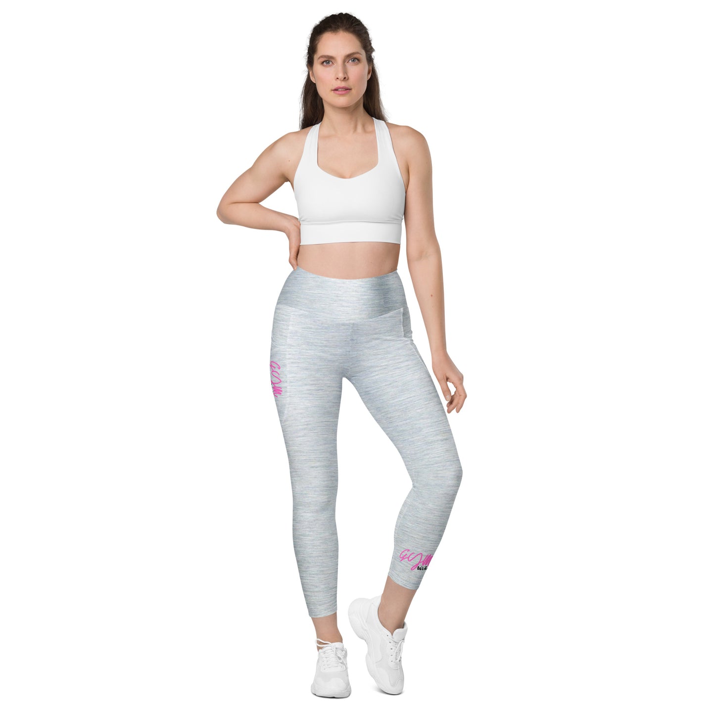 GymWidowz Leggings with pockets - Brushed Alloy