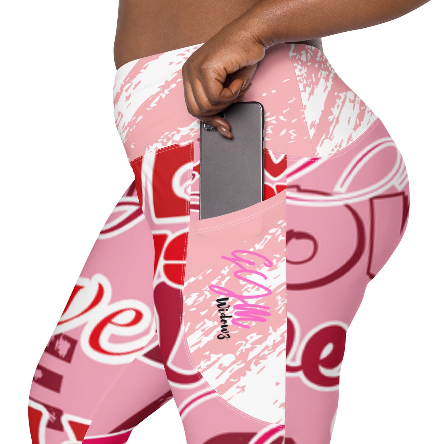 GymWidowz Leggings with pockets - Love Collection