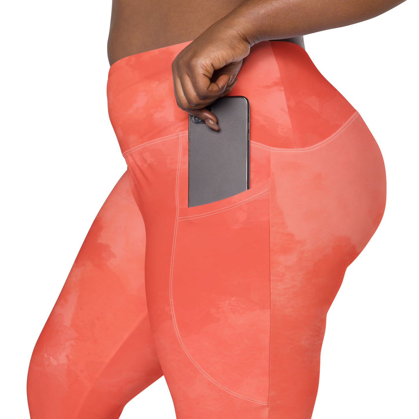 GymWidowz Leggings with pockets - Coral