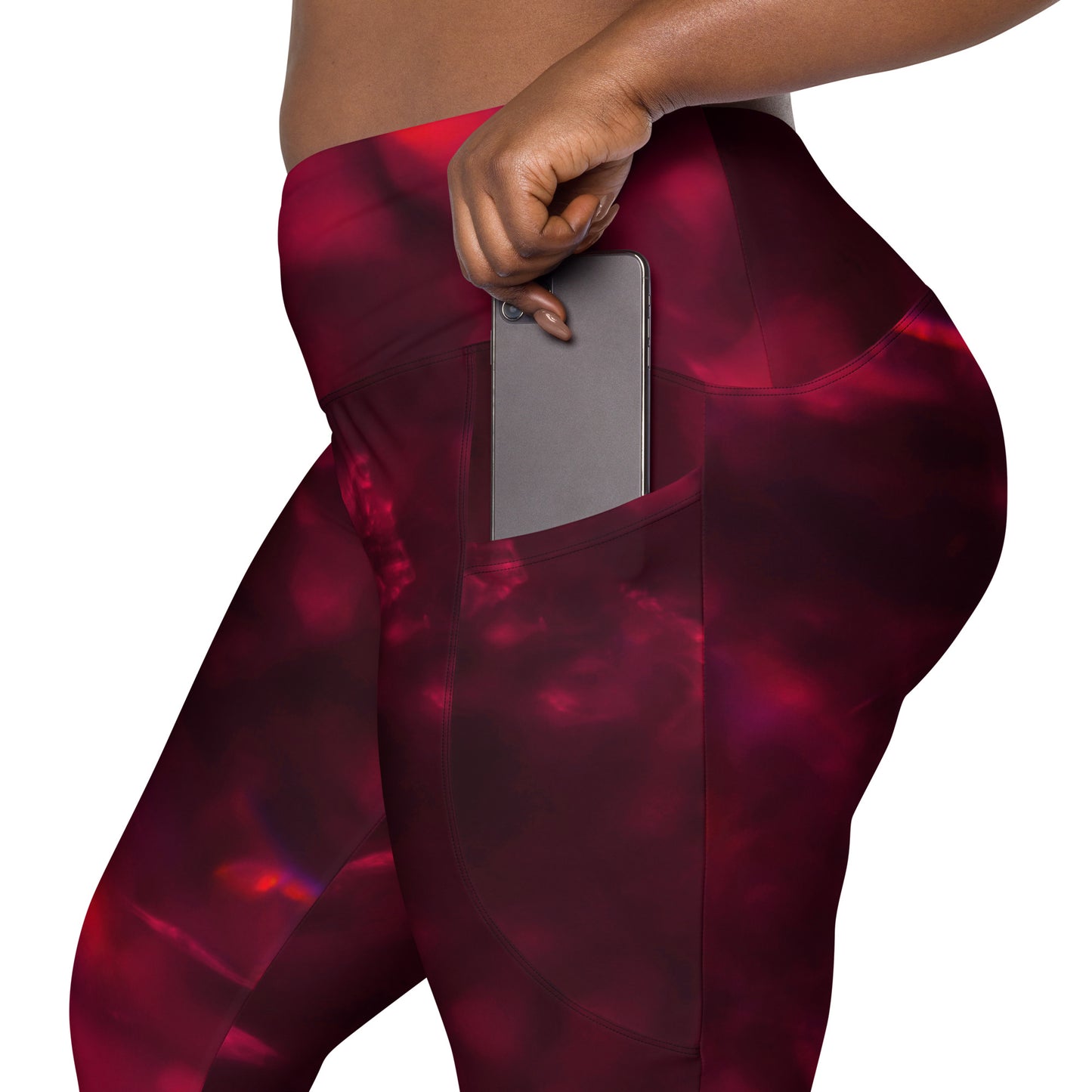 GymWidowz Leggings with pockets - Hot Lava