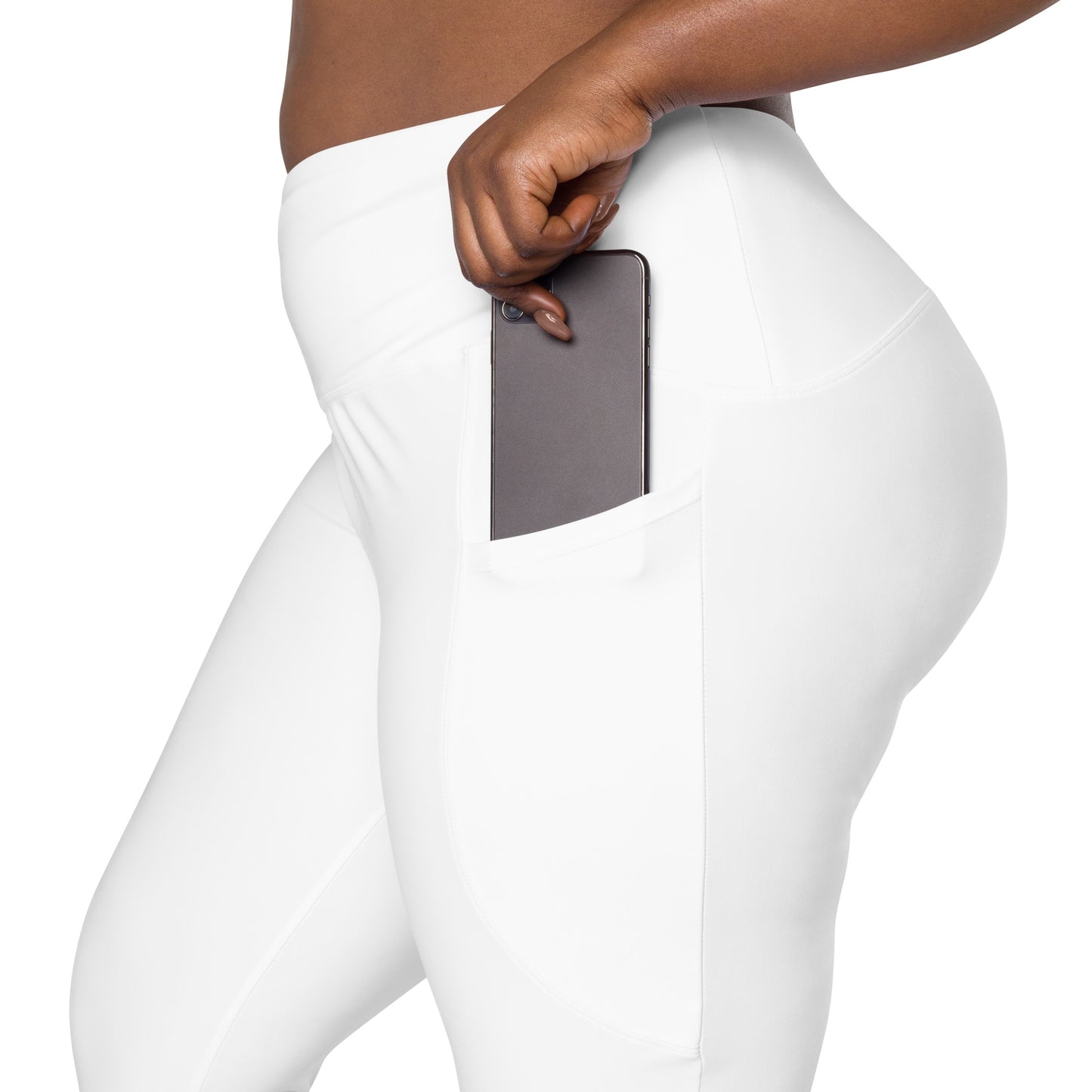 GymWidowz Leggings with pockets - White