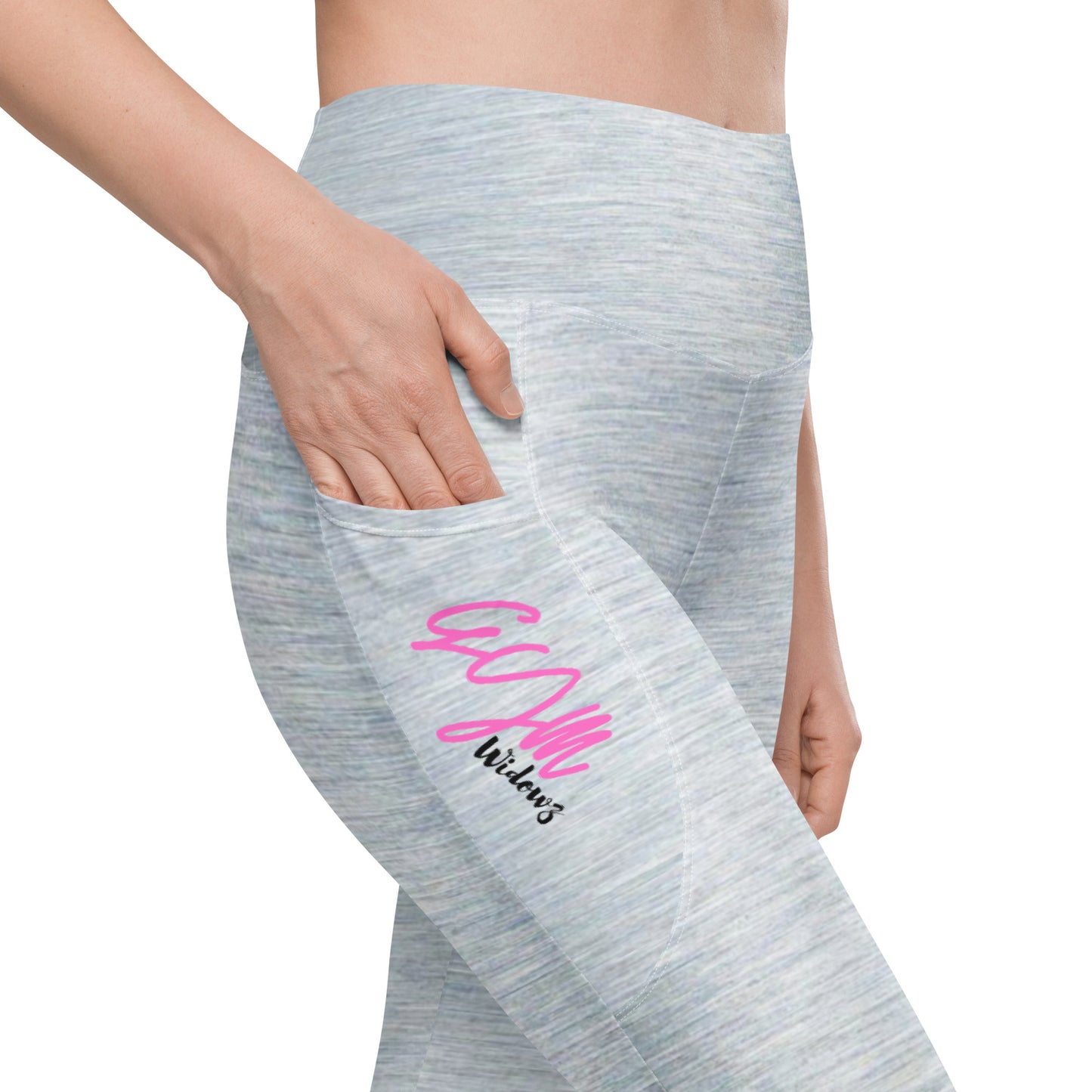 GymWidowz Leggings with pockets - Brushed Alloy