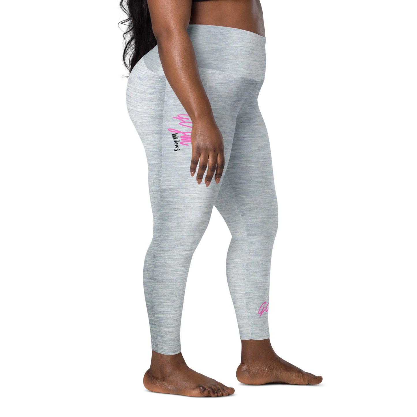 GymWidowz Leggings with pockets - Brushed Alloy