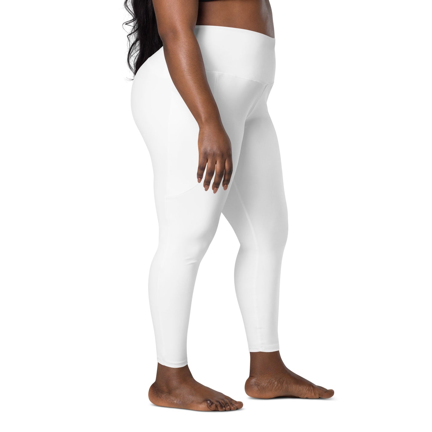 GymWidowz Leggings with pockets - White