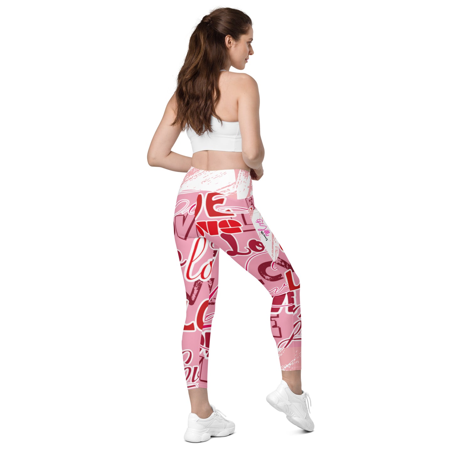 GymWidowz Leggings with pockets - Love Collection