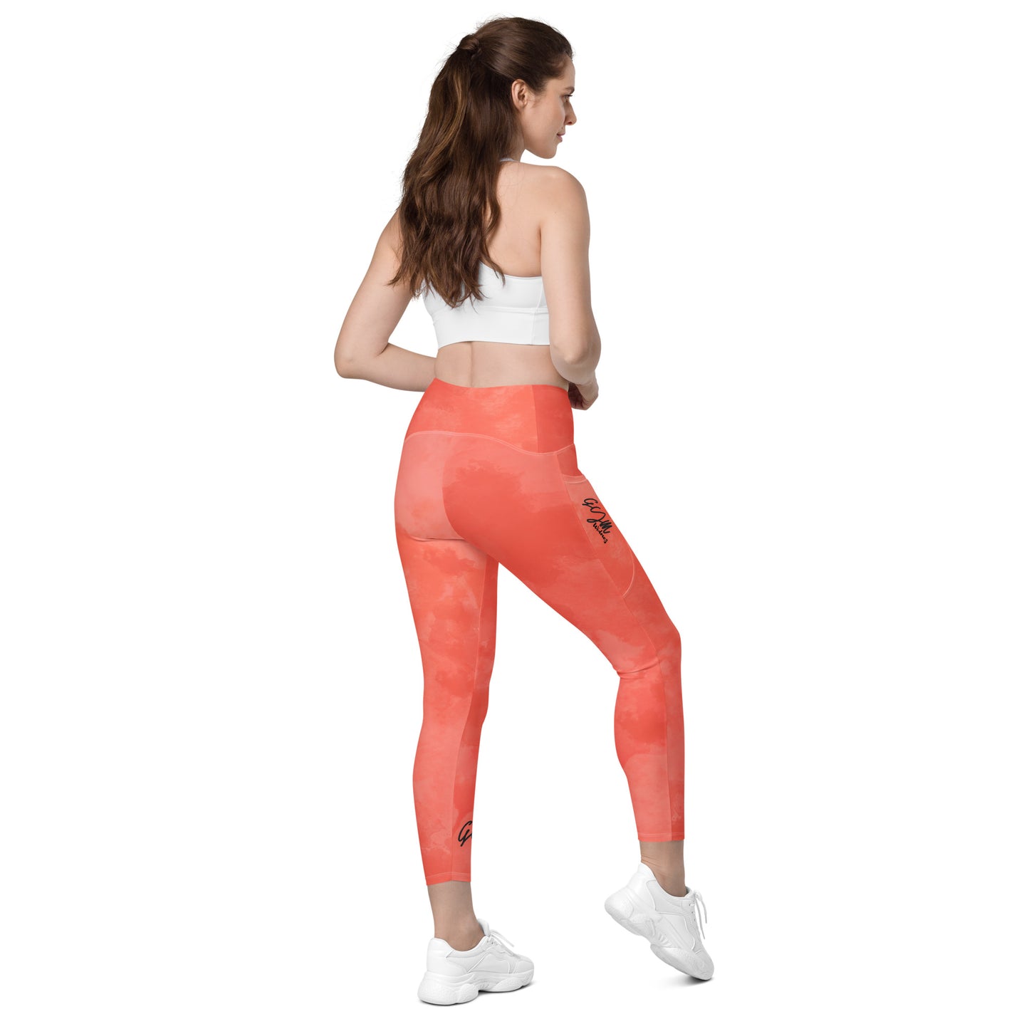 GymWidowz Leggings with pockets - Coral