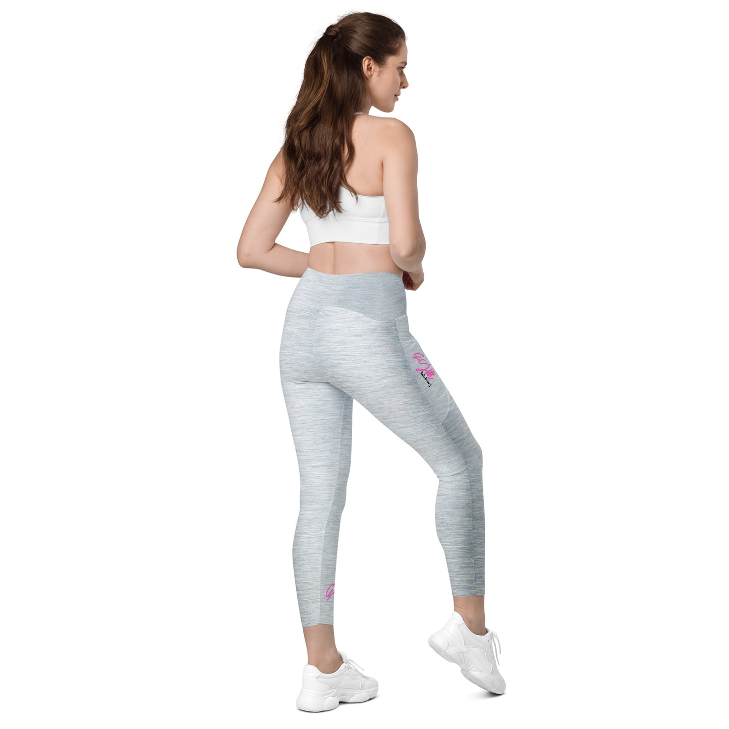 GymWidowz Leggings with pockets - Brushed Alloy